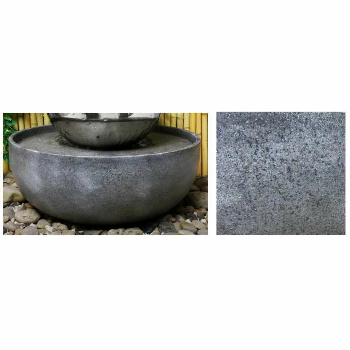 H45cm Eclipse Sphere Stainless Steel Water Feature with Lights | Indoor/Outdoor Use by Ambienté - Image 5