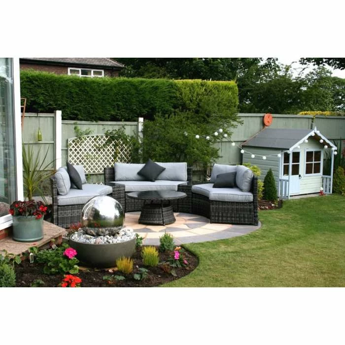 H45cm Eclipse Sphere Stainless Steel Water Feature with Lights | Indoor/Outdoor Use by Ambienté - Image 8