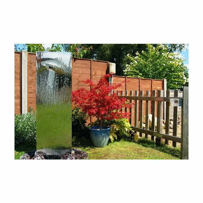 H130cm Double-Sided Vertical Stainless Steel Water Wall | Indoor/Outdoor Use by Ambienté - Image 2