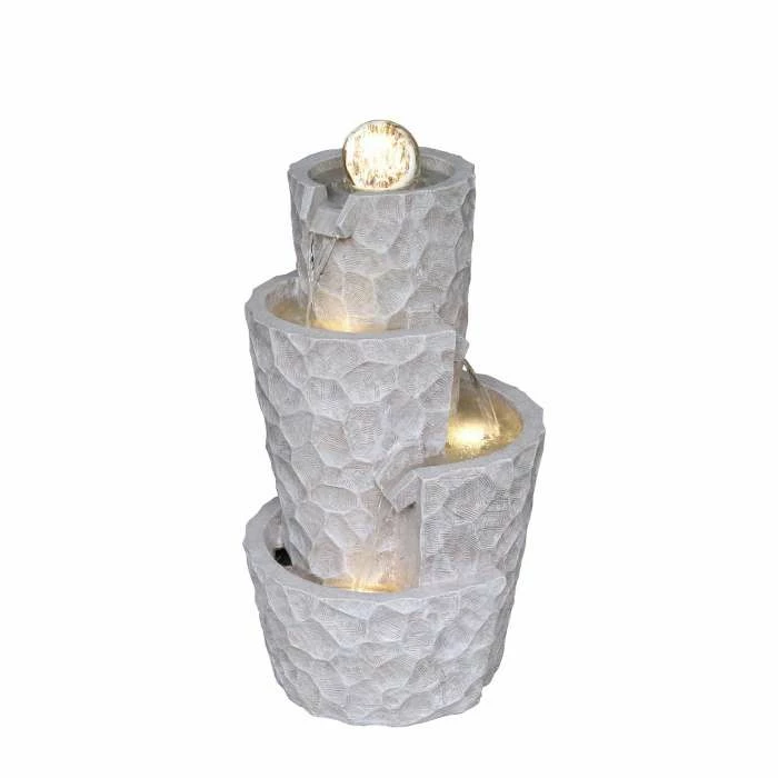 H39cm Tuscany Spinning Ball Water Feature with Lights