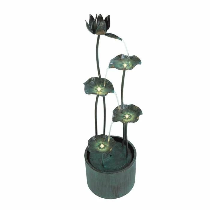 H26cm Vasto Zinc Metal Water Feature