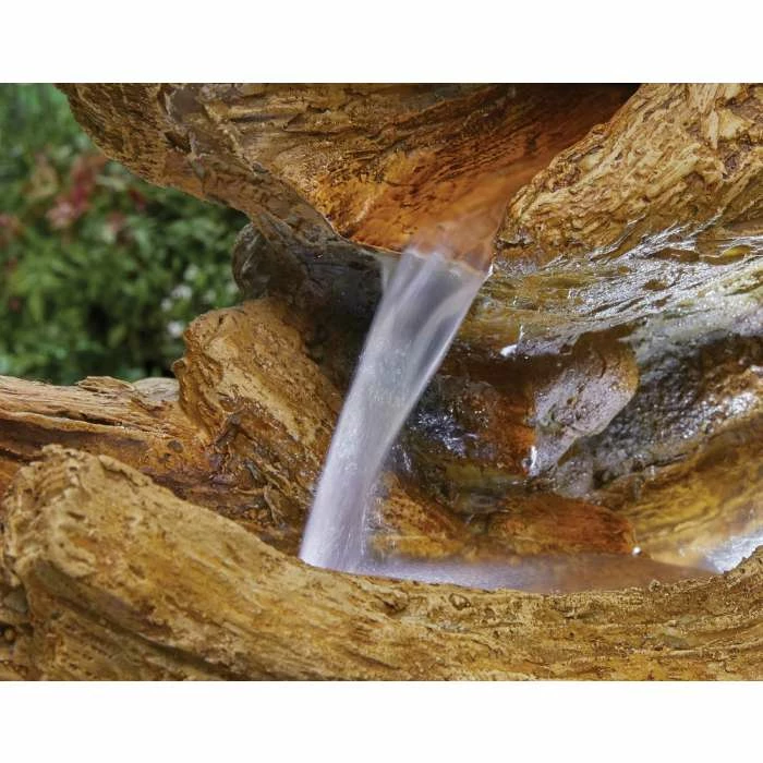 H100cm Nootka Springs Cascading Log Water Feature with Lights - Image 4