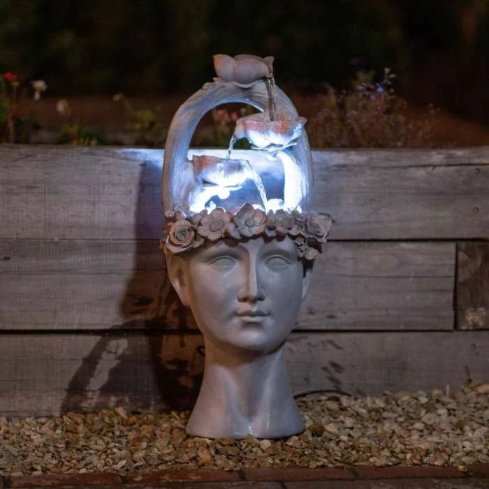 80cm Freyja Tiered Cascading Water Feature By Ambienté - Image 2