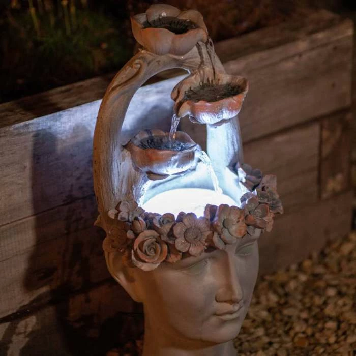 80cm Freyja Tiered Cascading Water Feature By Ambienté - Image 3