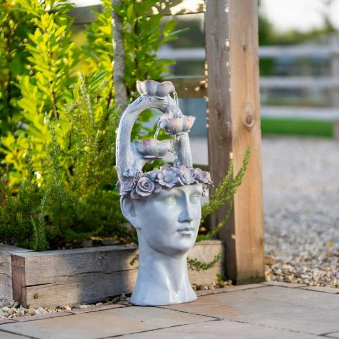 80cm Freyja Tiered Cascading Water Feature By Ambienté - Image 4