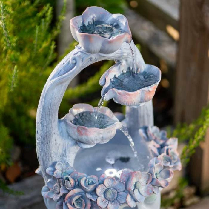 80cm Freyja Tiered Cascading Water Feature By Ambienté - Image 5