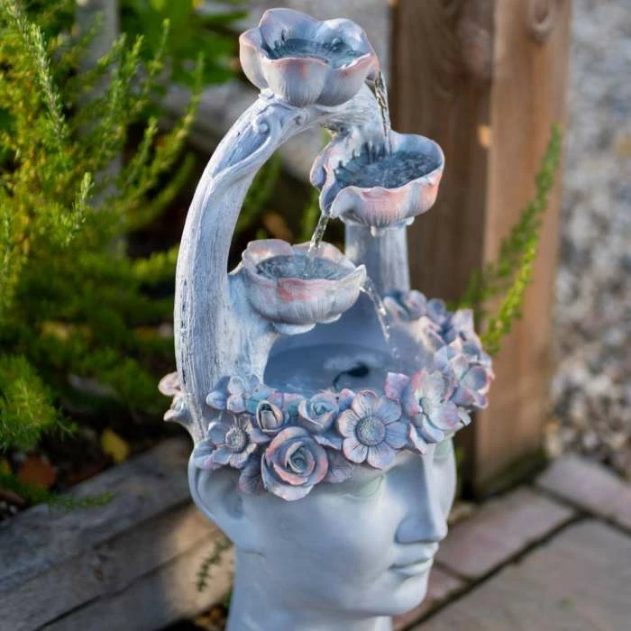 80cm Freyja Tiered Cascading Water Feature By Ambienté - Image 6