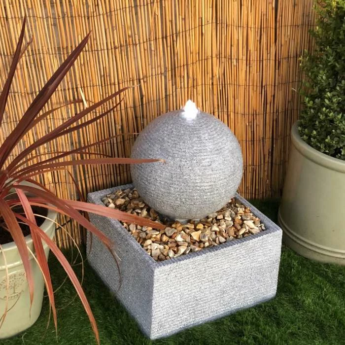 50cm Zen Rippling Sphere Water Feature - Image 2