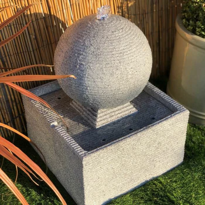 50cm Zen Rippling Sphere Water Feature