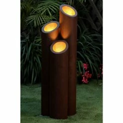 1m Polyresin Zen Column Water Feature With Lights