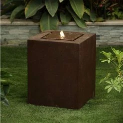 51cm Polyresin Zen Cube Water Feature