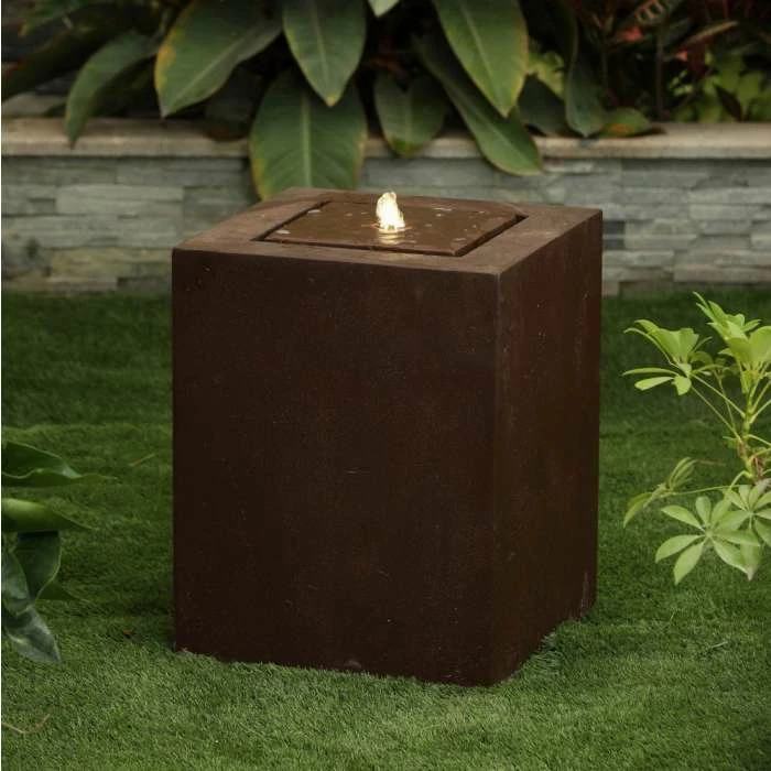 51cm Polyresin Zen Cube Water Feature
