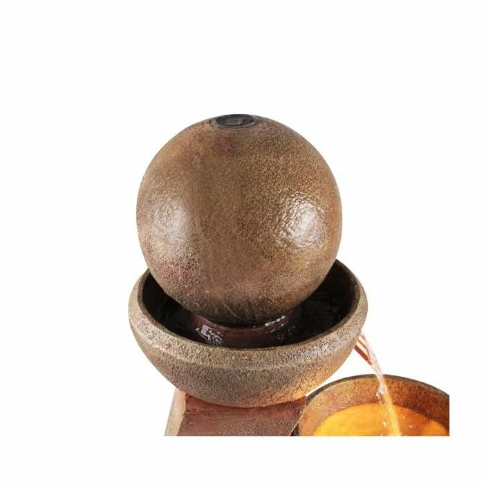 H109cm Friendship Fountain Water Feature with Lights | Indoor/Outdoor Use by Ambienté - Image 3