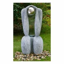 Sitting Man - Granite Effect Water Feature
