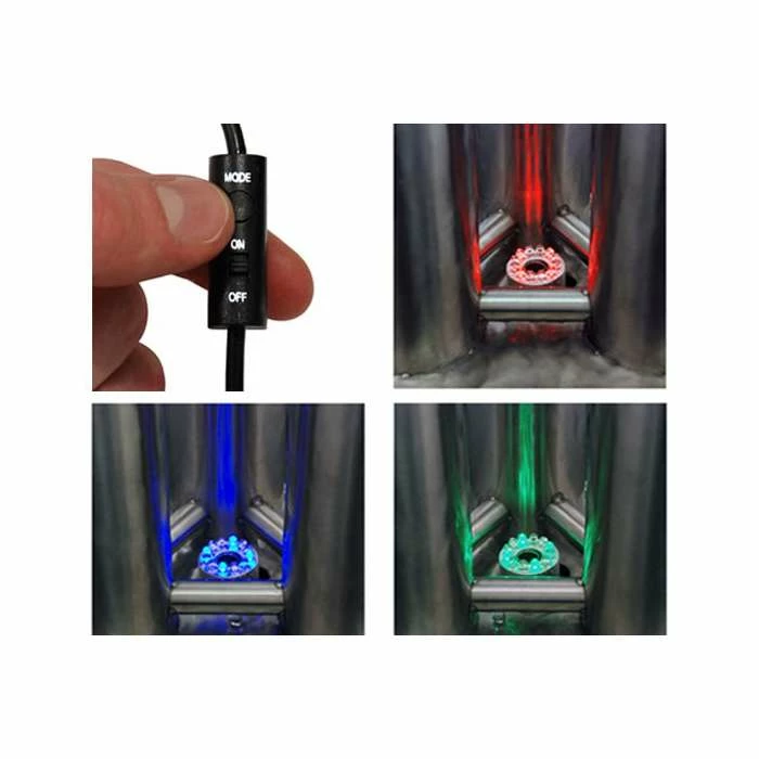 H156cm 3 Brushed Tubes Stainless Steel Water Feature with Lights | Indoor/Outdoor Use by Ambienté - Image 5