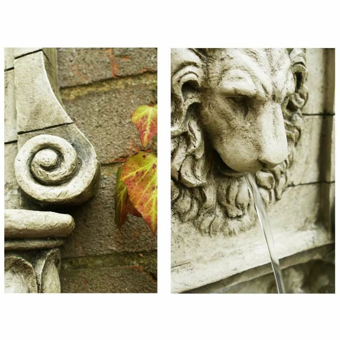 H50cm King Lion Head Wall Fountain - For Indoor/Outdoor Use by Ambienté - Image 4