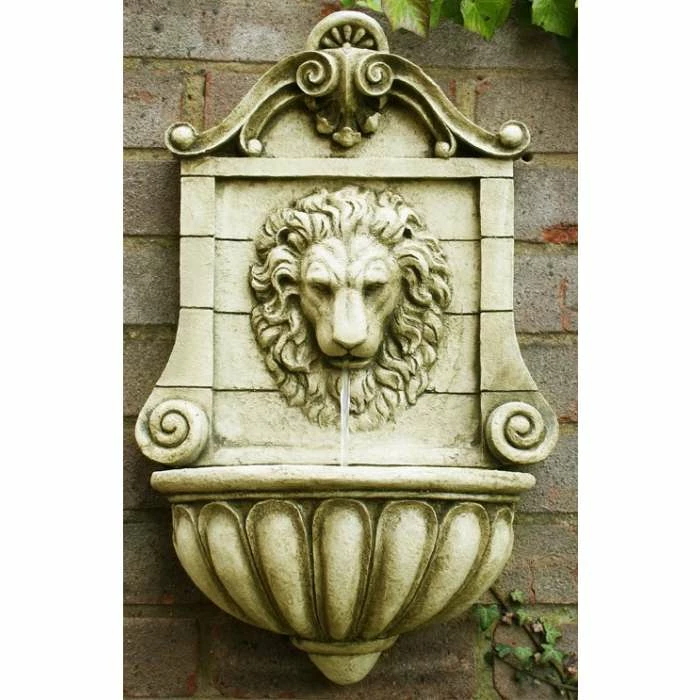 H50cm King Lion Head Wall Fountain - For Indoor/Outdoor Use by Ambienté - Image 2