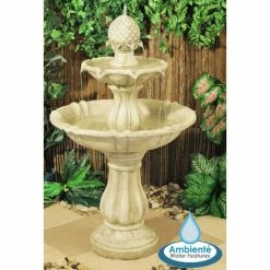 H98cm Elizabethan 2-Tier Water Feature by Ambienté