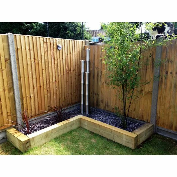 H120cm Brushed Bamboo Stainless Steel Water Feature with Lights | Indoor/Outdoor Use by Ambienté - Image 5