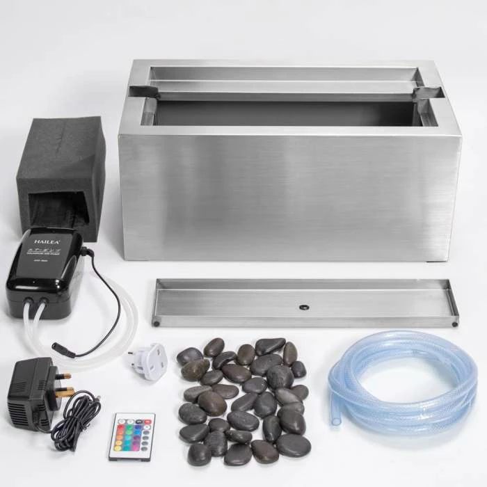 H184cm Bubble Water Wall with Colour Changing LEDs | Indoor Use - by Fluid - Image 8