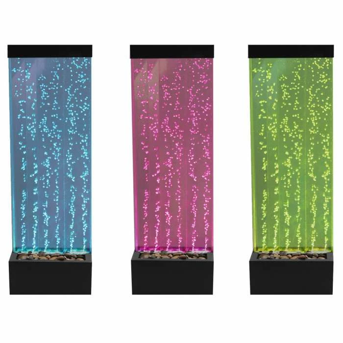 H123cm Bubble Water Wall with Colour-Changing LEDs | Indoor Use - by Fluid - Image 6