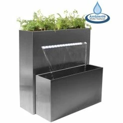 H89cm Sutherland Falls Planter & Waterfall Cascade with Lights | Indoor/Outdoor Use by Ambienté