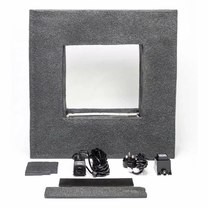 H56cm Rain Effect Water Feature with Planter | Indoor/Outdoor Use by Ambienté - Image 9