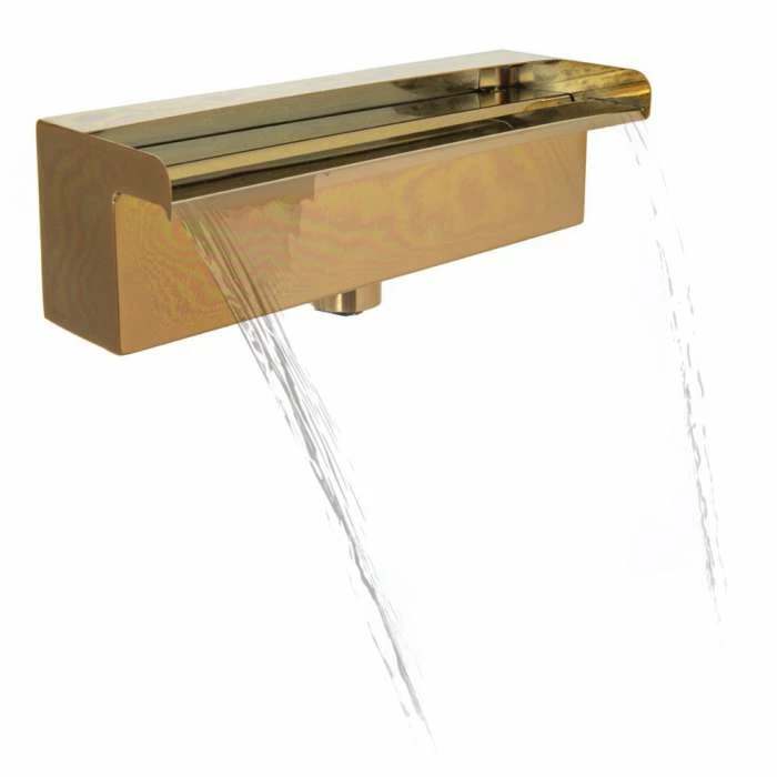 L30cm Copper Effect Stainless Steel Waterfall Blade Cascade by Ambienté - Image 2