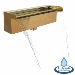 L45cm Copper Effect Stainless Steel Waterfall Blade Cascade by Ambienté