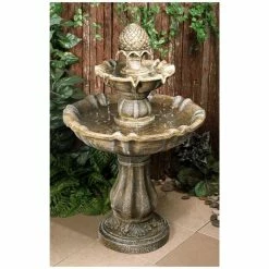 H100cm Zuvan 2-Tier Water Fountain by Ambienté