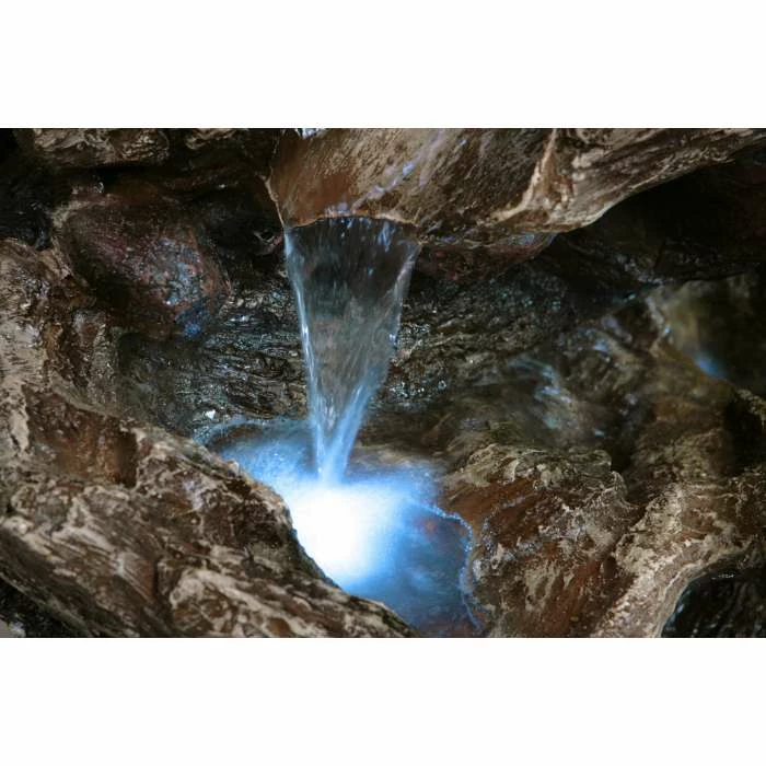 H103cm Rocky River Cascading Water Feature with Lights | Indoor/Outdoor Use by Ambienté - Image 6
