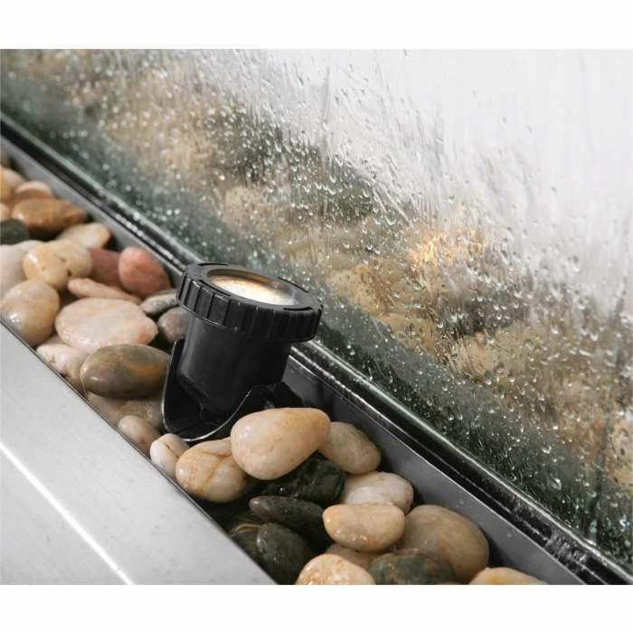 H203cm Colossus Stainless Steel & Glass Water Wall Cascade | Indoor & Outdoor use by Ambienté - Image 4