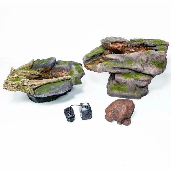 H70cm Utsuri Falls Stone River Water Feature with Pond by Ambienté - Image 7