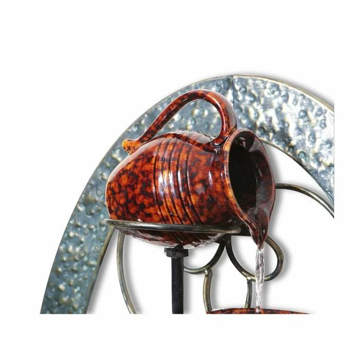 H78cm Tortoise Shell Wall-Mounted Cascading Water Feature by Ambienté - Image 3