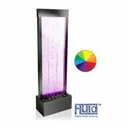 H122cm Bubble Water Wall with Colour Changing LEDs | Indoor/Outdoor Use - by Fluid