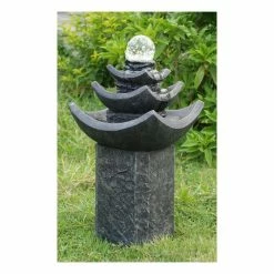 Medium Crystal Sphere Water Feature with LED Lights