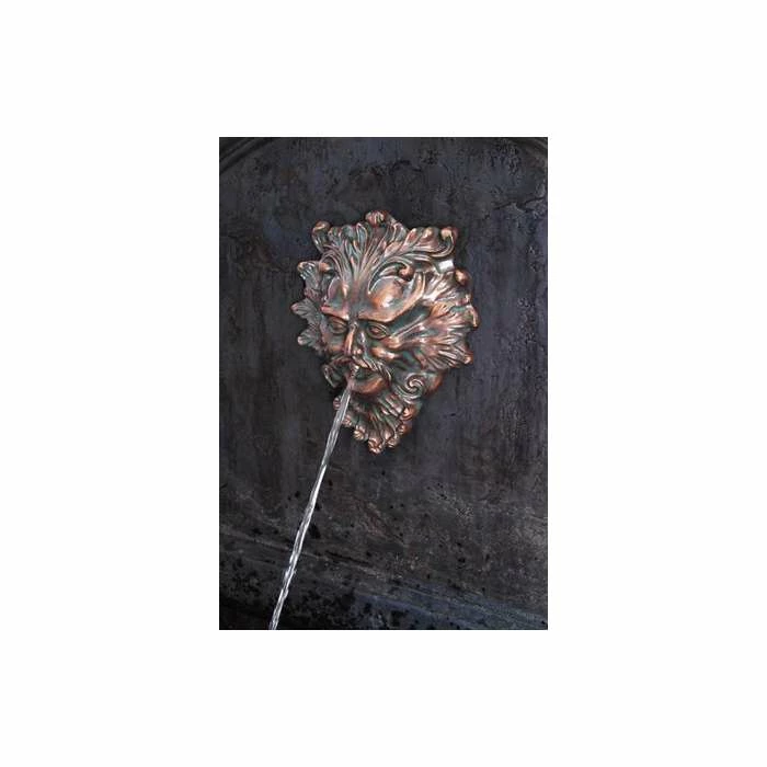 H104cm Madrid Concrete Trough Water Feature with Poseidon Spout | Indoor/Outdoor Use by Ambienté - Image 5