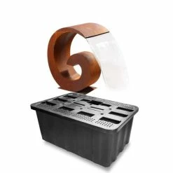 H65cm Sentosa Cascading Corten Steel Water Feature | Indoor/Outdoor Use by Ambienté