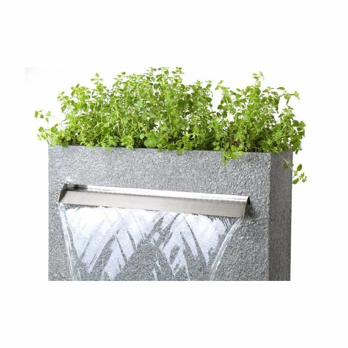H89cm Cascata Delle Granite Touch Waterfall Planter with Lights by Ambienté - Image 2