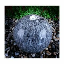 H50cm Echo Falls Marble Touch Stainless Steel Sphere | Indoor/Outdoor Use by Ambienté