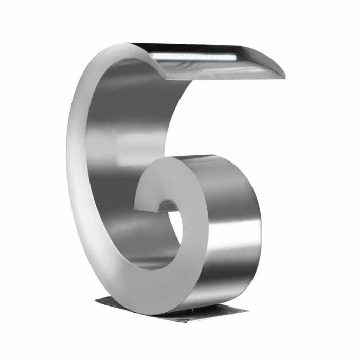 H65cm Atlantis Stainless Steel Water Feature with Lights by Ambienté - Image 3