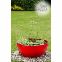 H34cm Red Pond-In-A-Pot Wildlife-Friendly Water Feature